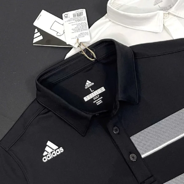 Men's Premium Golf Polo Shirt – 2025 Horizontal Chest Stripe Design - Image 10